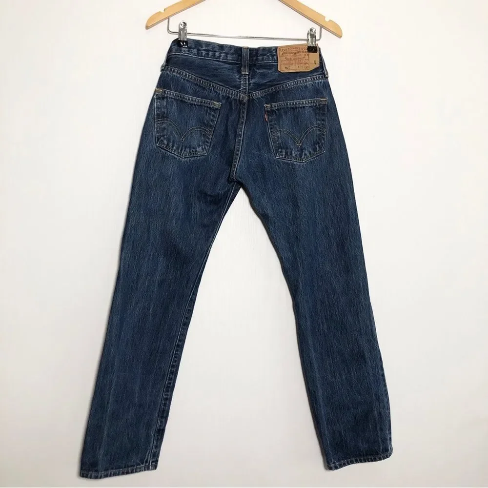 Levi’s Jeans Mens 29 w 31 L Blue 501XX Y2K Straight Leg Button Fly
